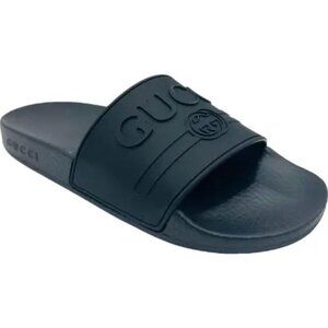 Gucci Pursuit Logo Slides in Size 39 (US 8.5)